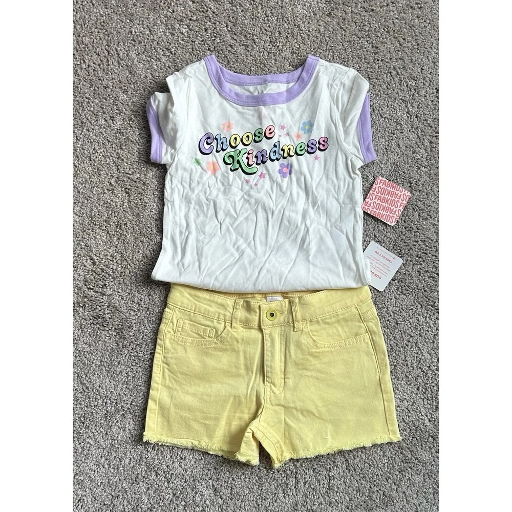 Fashion Girls Choose Kindness Top & Leggings Set Size 7-8Y Cotton